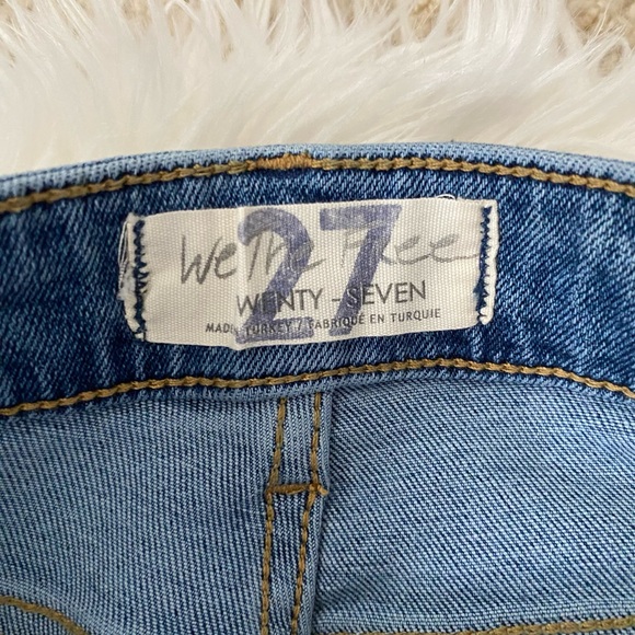 {Free People} We The Free Raw High-Rise Jegging in Light Blue Wash - Women's 27 - Picture 8 of 9